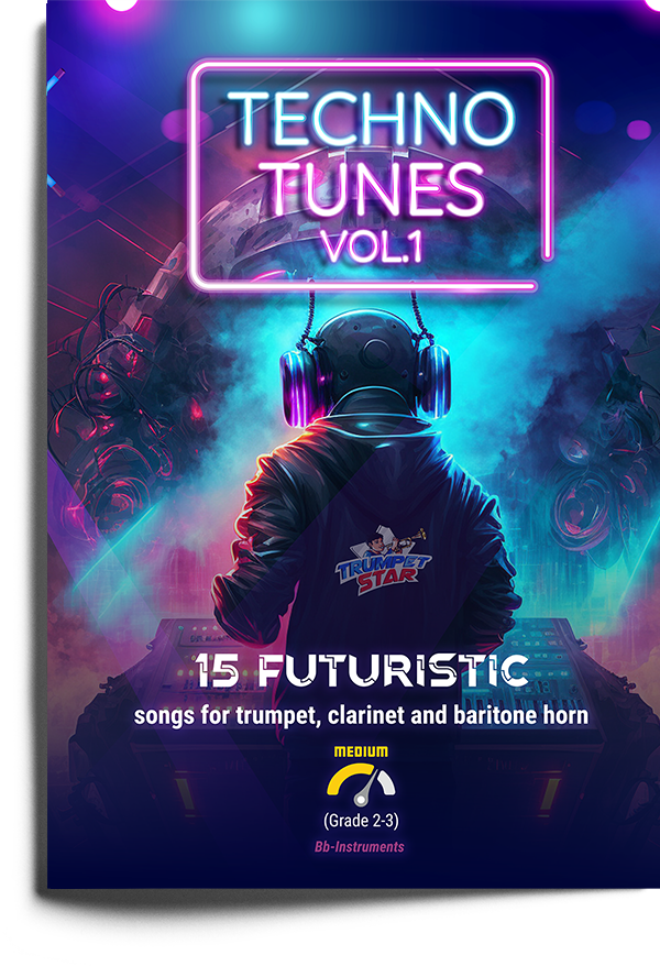 Technotunes - 15 futuristische Technosongs für Trompete, Tenorhorn, Klarinette und Flügelhorn